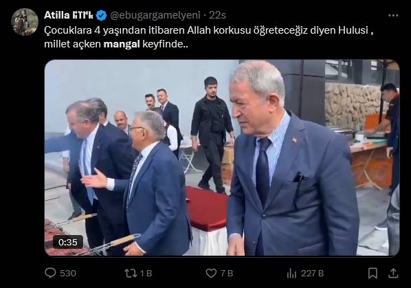 AKP mangal partisi verdi sosyal medya ayağa kalktı!  "Yiyin efendiler yiyin" 13